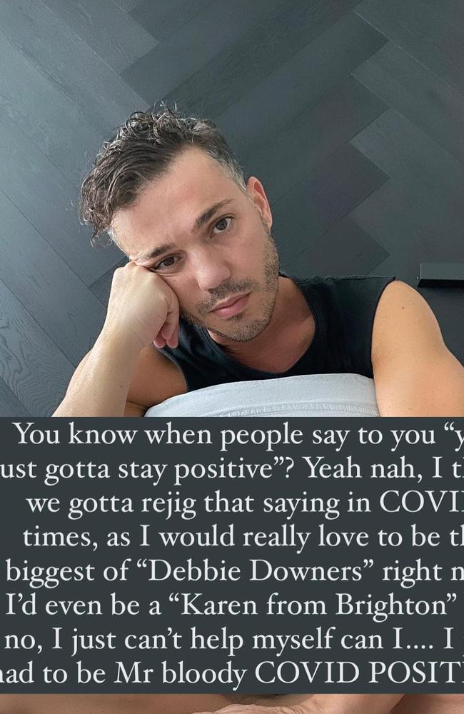 Anthony Callea has revealed his horror Covid experience.