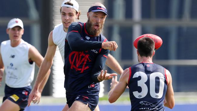 Can Max Gawn maintain his 140-point KFC SuperCoach average this season? Picture: Michael Klein