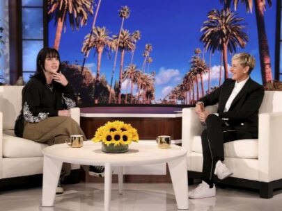 DeGeneres and Billie Eilish on the final Ellen show. Picture: Warner Bros.
