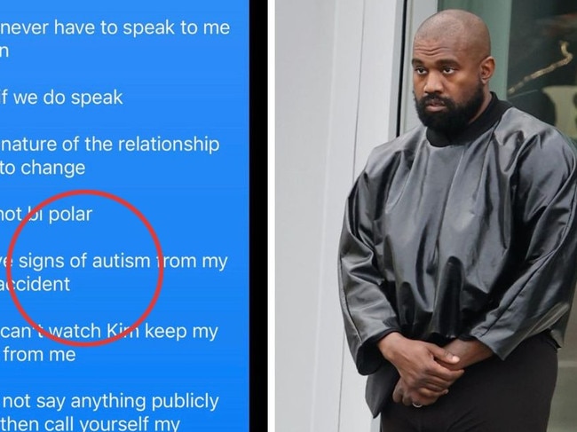 Kanye West has claimed his 2002 car crash caused "signs of autism".