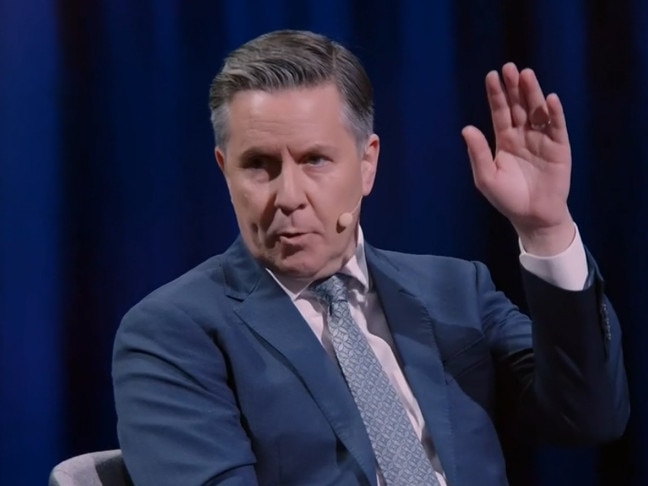 Health and Aged Care Minister Mark Butler on the ABC’s Q+A. Picture: ABC