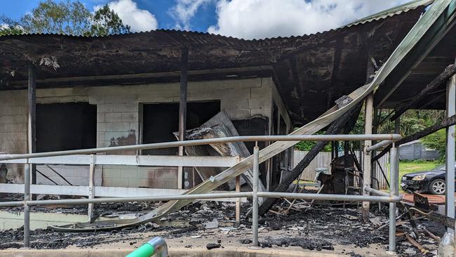 The home on Koah Rd was completely gutted by the fire