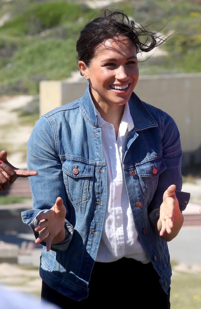 Meghan can definitely rock a denim jacket. Picture: Chris Jackson — Pool/Getty Images.