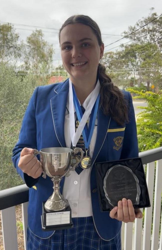 ELOISE SCHABE, YEAR 12, Â SENIOR SPORTSWOMAN OF THE YEAR, LORETO COLLEGE