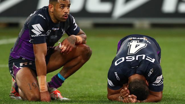 Justin Olam was left to rue a tough forward pass call. Picture: Getty Images