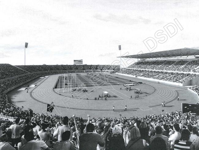 A concept for the QSAC Olympic stadium option from architects Populous