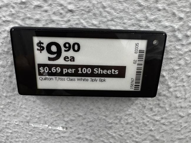 The same toilet paper was $1.30 more expensive at a Metro store. Picture: Supplied