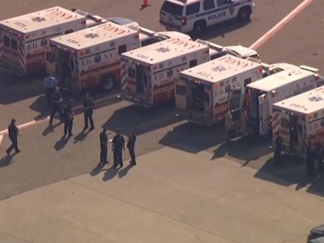 Ambulances at the scene. Picture: ABC