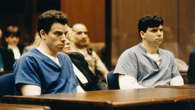 Lyle and Erik Menendez in court. Picture: Getty Images