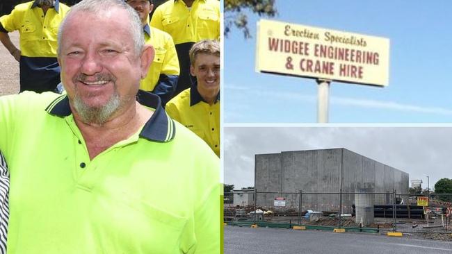 Construction companies Widgee Engineering and Australian Crane Technology and Innovation Pty Ltd have been fined a total of $160,000 after a 150kg beam fell on the head and chest of a worker. Pictured is co director of Widgee Engineering at the time of the incident Peter Saal.