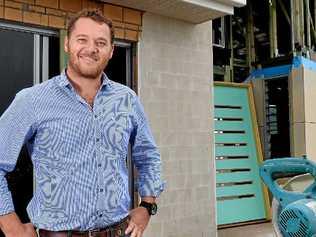 ALL SMILES: PJ Burns construction manager Luke Quinlivan is happy about the positive news for Coast builders as the region tops the state for the number of housing approvals. Picture: John Mccutcheon