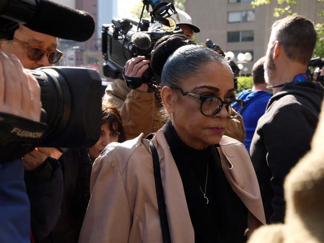 Kathryn Griffin Townsend, daughter of composer Ed Townsend, arrives for musician Ed Sheeran's copyright infringement trial at Manhattan Federal Court in New York. Picture: Getty Images via AFP