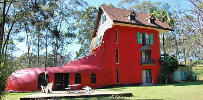 LIVE IN A SHOE: Bonville’s unique shoe house is for rent. Contributed