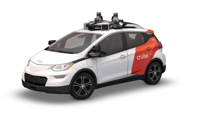 A Cruise autonomous taxi.