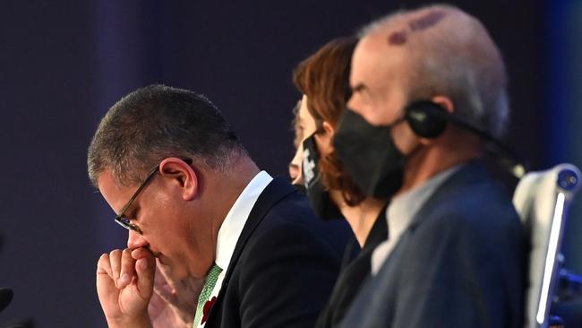 COP26 president Alok Sharma was near tears and apologised when he handed down the deal. Picture: Jeff J Mitchell/Getty Images