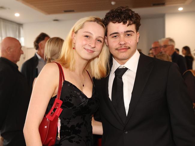 Geelong Baptist College Year 12 student Alexander Bradley and girlfriend Oli Charnock. Picture: Alison Wynd