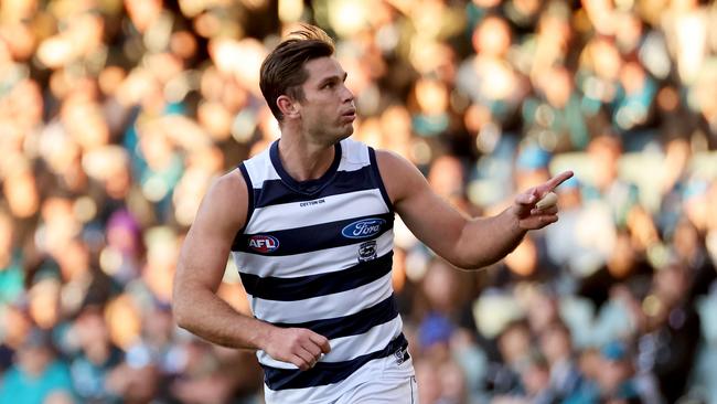 Geelong is on track to claim the minor premiership this year. Picture: Getty Images