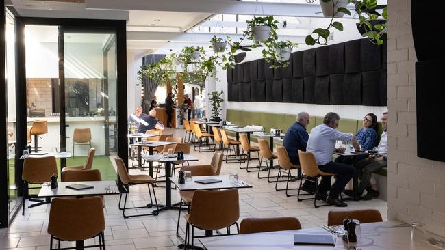 The restaurant space at Victory Lane, Ascot. Picture: David Kelly