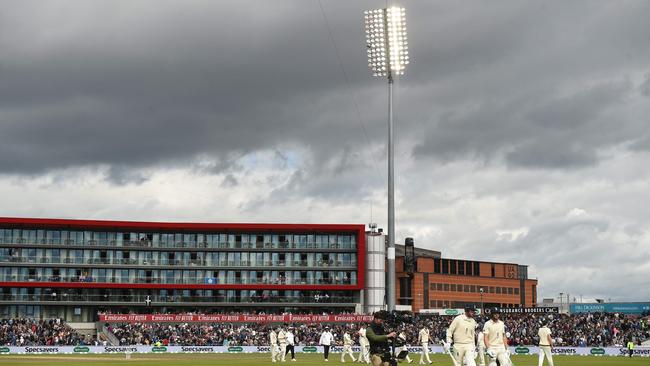 The lights are already on at Old Trafford. Picture: AFP