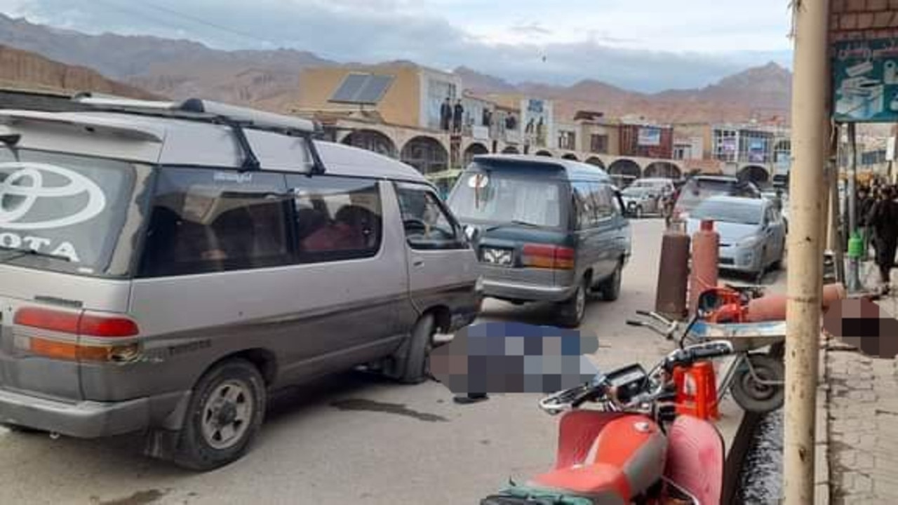 ***Unsure of original source, potential fee risk*** Four people including three foreign citizens were killed after gunmen opened fire on their vehicle in Bamyan, Afghanistan MAY 17TH 2024  Picture: X