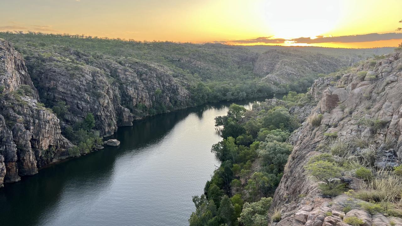 Katherine Gorge at sunrise by Jonathon Hannon.