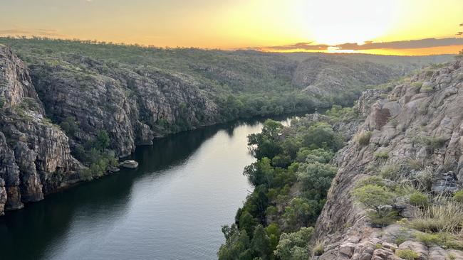 Katherine Gorge at sunrise by Jonathon Hannon.