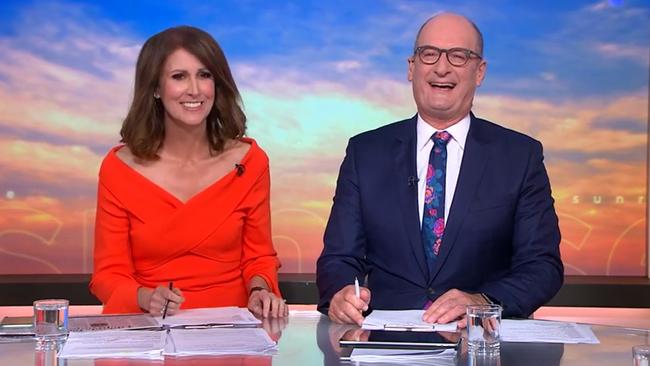 Sunrise presenters David Koch and Natalie Barr