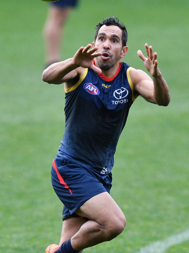 Betts at Crows training in 2019. Picture: AAP