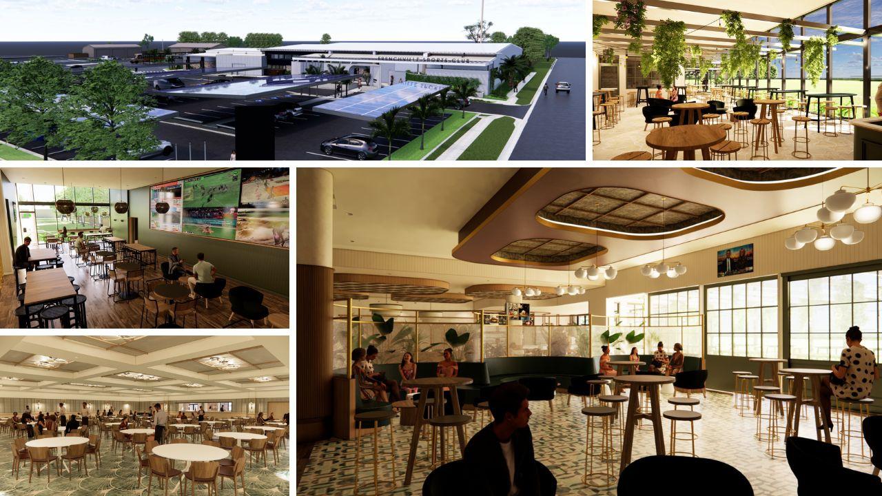 Renders for the renovations at the Frenchville Sports Club.