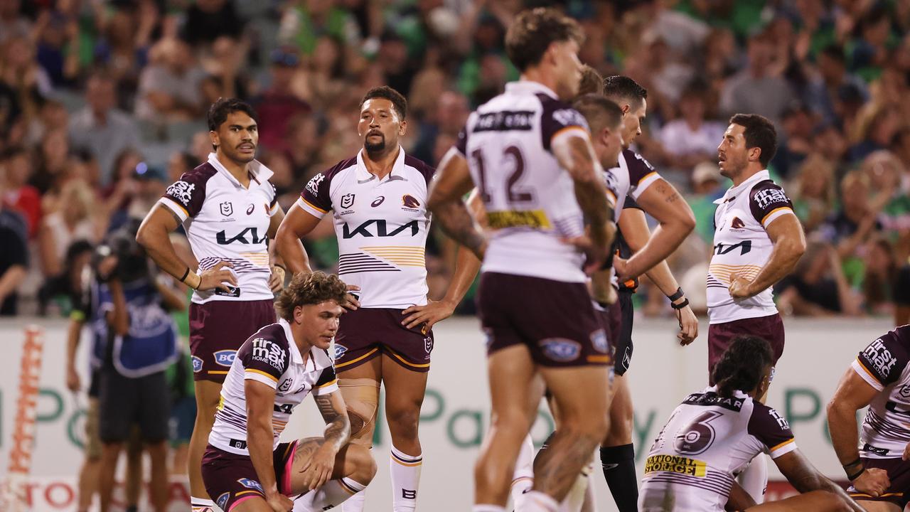 The Broncos are coming off a big loss to Canberra where some of their best players struggled. Picture: Mark Metcalfe/Getty Images