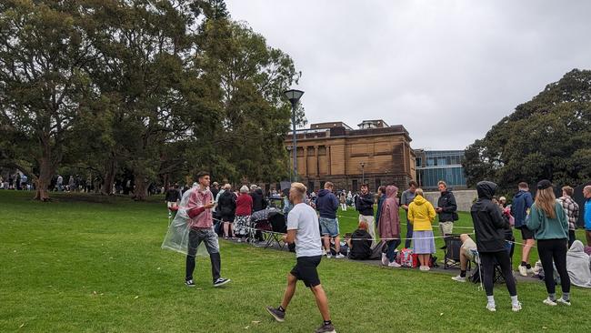 The line goes into the Royal Botanic Gardens. Picture: NCA NewsWire