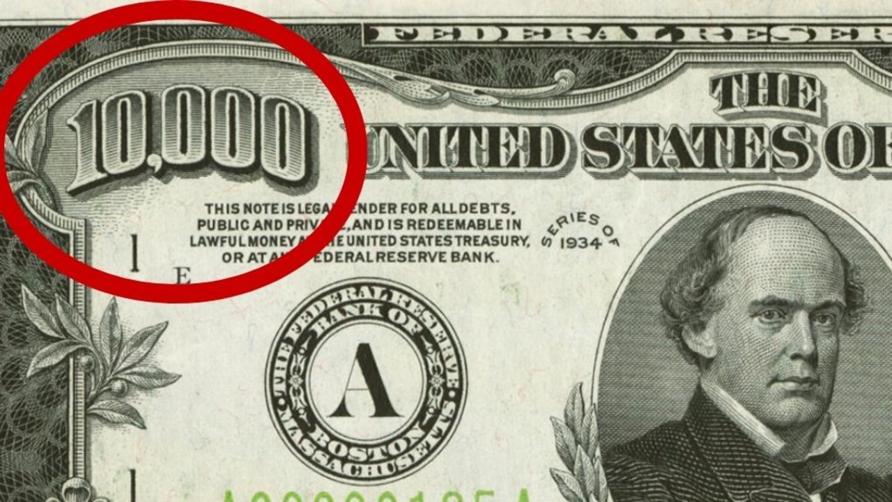 $10,000 bill sells at auction for record $480,000