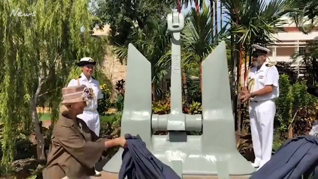 HMAS Darwin anchor unveilled