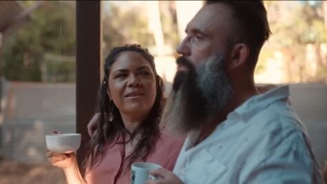 Senator Jacinta Price and her husband Colin in the 'No' campaign ad by Fair Australia.