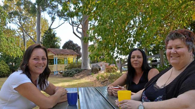 Hayley Latham, Kellie Cusack and Erin Long all enjoy each other's company despite being very different people. Picture: Liana Walker