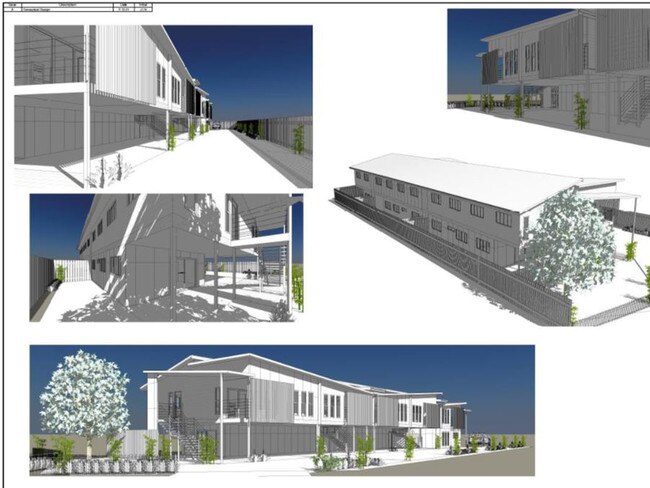 Renders of a proposed new short term accommodation facility at new Pepper Trees Cottages in Kingaroy.