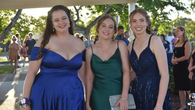 Melita Kelly-Walker, Jenny Walker and Maddy Picture at the Mountain Creek State High School formal on November 18, 2022. Picture: Sam Turner