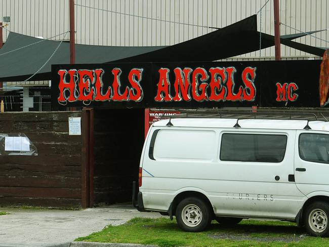 Picture.CARMELO BAZZANO  12pm 14 Nov 2013Hells angels HQ in Thomastown ....Checking to see if they have removed their armored gates before the police do again.