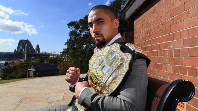 Whittaker became the first Australian to win a UFC title in 2017.