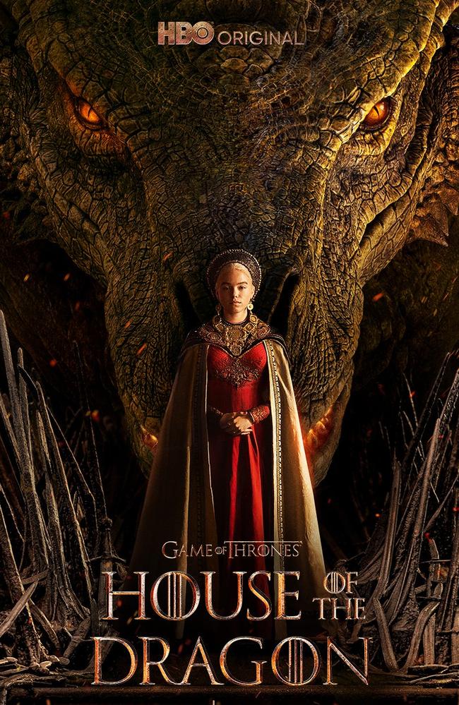 The new poster for House of the Dragon. Picture: HBO