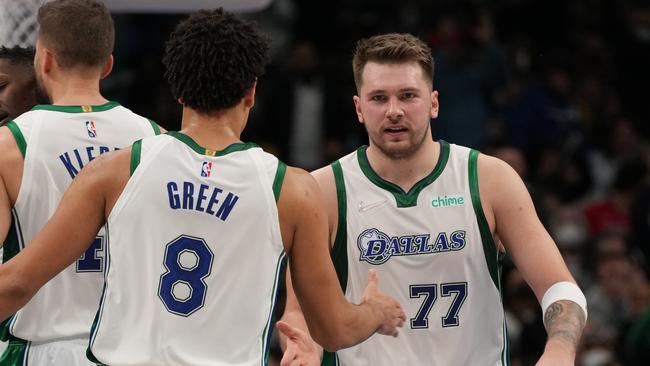 Green is proving popular among his Dallas teammates. Picture: Glenn James / NBAE via Getty Images