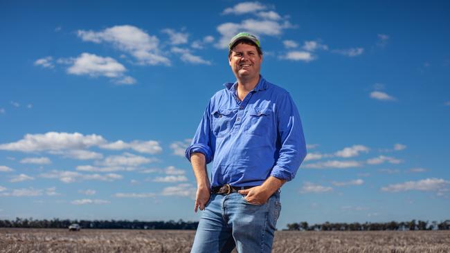 Nigel Corish has embarked on a 25-year soil carbon project, one of the first Australian cropping farmers to do so. Picture: David Martinelli