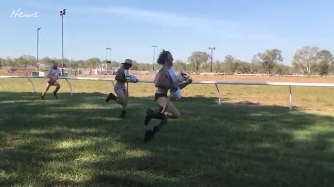 Stick horse race at Adelaide River