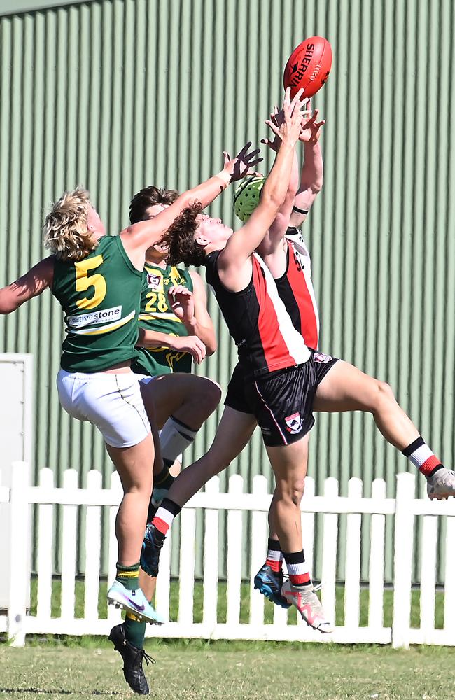 Action from last weekend between Morningside and Maroochydore. Picture, John Gass