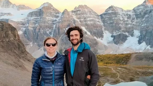 Daniel Heritage and wife Emma were on a hiking holiday in Canada. Picture: GoFundMe