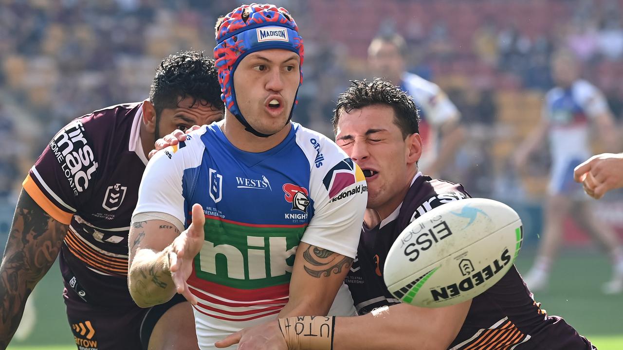Kalyn Ponga will have even more pressure on his shoulders after the departure of Mitchell Pearce. Picture: NRL Images