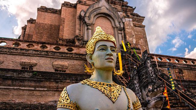 Wat Chedi Luang temple in Chiang Mai.