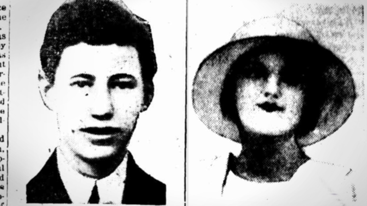 Seventeen-year-old shooting victim William Bent, and his sweetheart Vera Chandler. Pictures: Trove