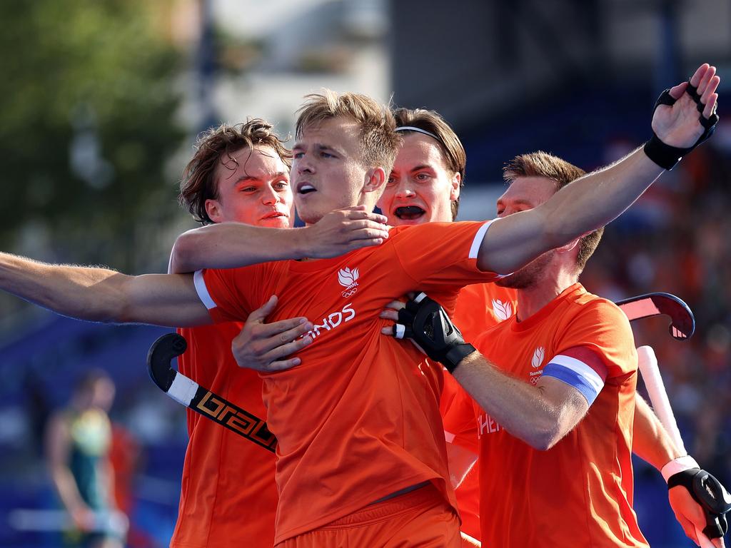 Thijs van Dam of Team Netherlands celebrates scoring his team's second goal which was enough to secure victory. Picture: Lars Baron/Getty Images