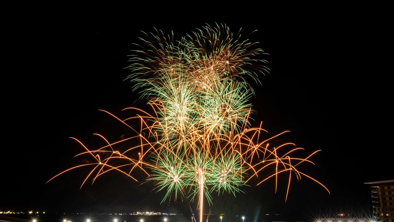 DARWIN, AUSTRALIA Sunday, 31 December, 2023:DARWIN NEW YEARS EVE 2023 9pm fireworks at Darwin Waterfront. Picture: Pema Tamang Pakhrin